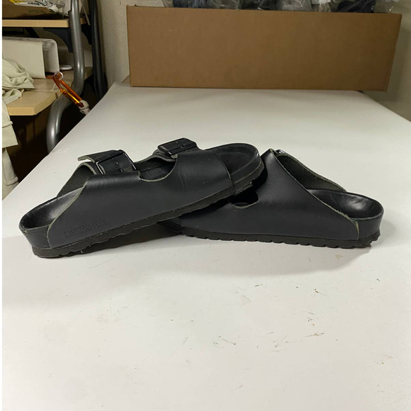 Birkenstock Arizona Exquisite Premium Black Slide Sandals Women's 36 (US 5-5.5) - Picture 5 of 9